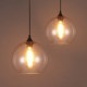 E27 20*18CM Line 1M American Creative Nordic Contracted Rural Glass Ball Single Head Droplight Led Lanp