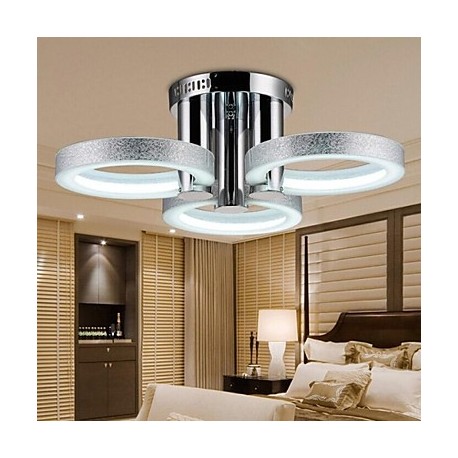 Chandelier LED Modern Silver 3 Lights