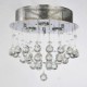 MAX 50W Traditional/Classic Crystal Chrome Metal Flush Mount Living Room / Bedroom / Dining Room / Study Room/Office / Hallway