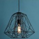 Max 60W Vintage / Retro Bulb Included Painting Metal Pendant Lights Living Room / Bedroom / Dining Room / Entry / Hallway / Gara