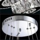 LED Crystal Pendant Light Modern Lighting Three Rings D204060 K9 Large Crystal Hotel Ceiling Lights Fixtures