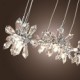 Max 20W Modern/Contemporary Crystal / Bulb Included Chrome Metal Pendant Lights Dining Room