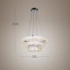 LED Crystal Pendant Light, Modern Lamp Three Rings