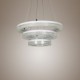 LED Crystal Pendant Light, Modern Lamp Three Rings