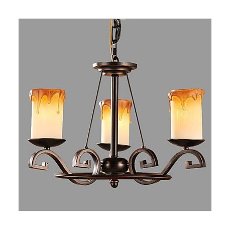  Study The living Room Antique Candle lamp Iron Chandelier