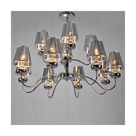 Maximum 60W Modern/Contemporary / Traditional/Classic Mini Style Chrome Metal Chandeliers / Pendant LightsLiving Room / Bedroom 