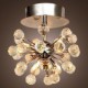 Max 10W Modern/Contemporary Crystal / Mini Style / Bulb Included Chrome Metal Chandeliers / Flush Mount Living Room / Bedroom / 