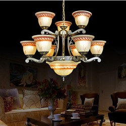 Chandeliers, Traditional/Classic/Vintage/Retro Living Room/Bedroom/Dining Room/Study Room/Office/Hallway Metal