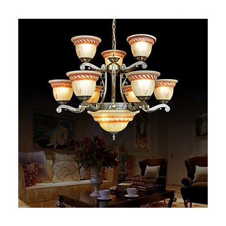 Chandeliers, Traditional/Classic/Vintage/Retro Living Room/Bedroom/Dining Room/Study Room/Office/Hallway Metal