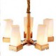 Simple Art lighting Solid wood Creative Iiving Room Ceiling lamp 5