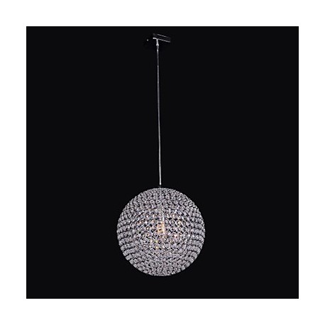 Simple Spherical Metal Frame K9 Crystal Chandelier