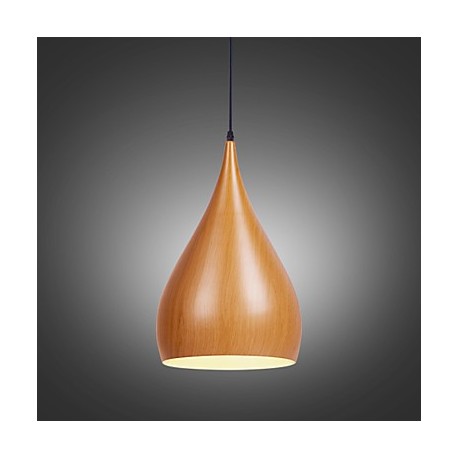 New Retro pendant lights Wood Grain Metal Dining Room, Living Room, Cafe , Kitchen , Kids Room pendant lamps