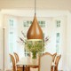 New Retro pendant lights Wood Grain Metal Dining Room, Living Room, Cafe , Kitchen , Kids Room pendant lamps