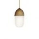 Mini Acorn Pendant Lamp/1 Light/Mordern Simplicity/Golden/Chrome/Wooden Color/Finish Carbon Steel & Glass/Droplight