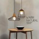 E27 25*30CM Nordic Creative Personality, Wrought Iron Chandelier Bar, Cafe Restaurant Retro Net Droplight LED