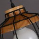 E27 25*30CM Nordic Creative Personality, Wrought Iron Chandelier Bar, Cafe Restaurant Retro Net Droplight LED