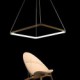 Modern Design/20W LED Pendant Light Squareness/Fit for Showroom,Living Room, Dining Room,office, Game Room, Kids Room