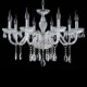 8-Light The style of palace Glass Chandelier With Candle Bulb