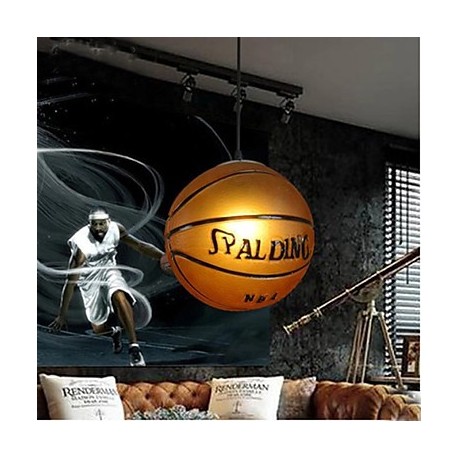 Glass Pendant Cafe Retro Basketball Pendant