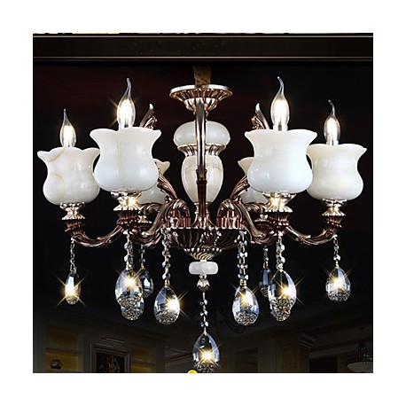 Jade Zinc Alloy Pendant lamp