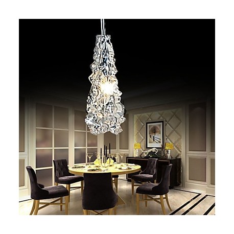 Tradition Classic Transparent glass 1 Light Chandelier