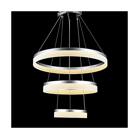 Round LED Chandelier Lights Lighting Modern Acrylic Lamps Luxurious Three Rings Ceiling Light Fixtures 204060