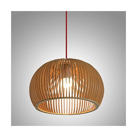 Design Style Circular Feature L 220V E27 Pendant Light 1 Light Wooden