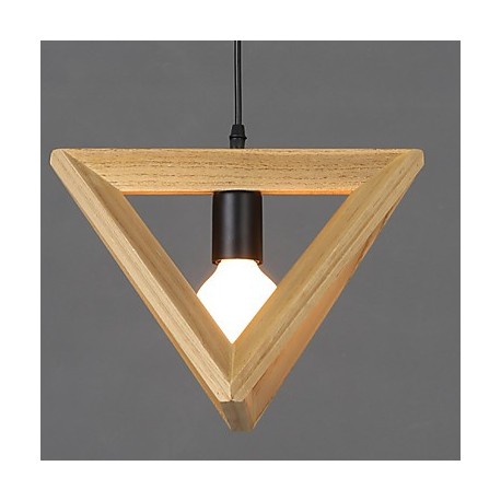 Modern Wooden Dining Room Pendant Lights, Simple Kitchen Pendant Lamps Bar Cafe Hallway Balcony Pendant Lamp