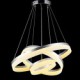 Round LED Chandelier Lights Lighting Modern Acrylic Lamps Luxurious Three Rings Ceiling Light Fixtures 204060