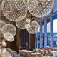 220V 20*20CM 5-10㎡Contracted And Contemporary Chandelier Creative Round Droplight Lamp Led Light