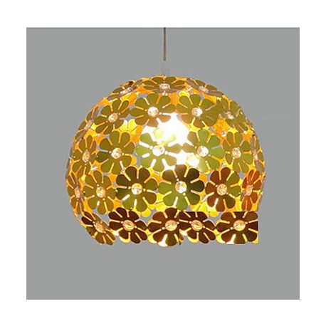 E27 18CM Line 1M Modern Color Restaurant Plum Flower Ball Single Head Crystal Droplight Of The Line LED 1PC