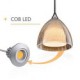 3-Light Two layer LED Pendant Island Light, Crack Glass, Polished Chrome