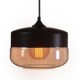 WestMenLights Vintage Modern Paint Glass Ceiling Lamp Pendant Light Black 250mm Diameter