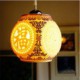 Retro Ceramic lamp lamp Entrance Stairs Blue Single Head Chandelier Creative I