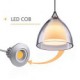 GE-09012-1 1-Light Two layer LED Pendant Island Light,Clear Glass, Polished Chrome(3 Pack