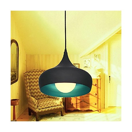 Max 60W Modern/Contemporary / Retro / Bowl Mini Style Painting Pendant Lights Dining Room / Kitchen / Hallway