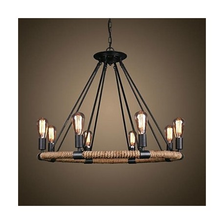 40W Traditional/Classic / Rustic/Lodge / Vintage / Retro / Country Painting Metal Pendant LightsLiving Room / Bedroom / Dining R