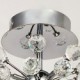 Max 10W Modern/Contemporary Crystal / Mini Style / Bulb Included Chrome Metal Chandeliers / Flush Mount Living Room / Bedroom / 