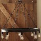 60W E27 Retro Style Iron Pendent Light with 8 Lights