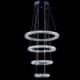 LED Crystal Ring Pendant Light Modern Ceiling Chandeliers Lighting Lamp Fixtures with AC100 to 240V CE FCC ROHS