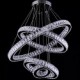 LED Crystal Pendant Light Ceiling Lamp Chandeliers Lighting Fixtures with 4 Rings CE FCC ROHS