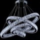 LED Crystal Pendant Light Ceiling Lamp Chandeliers Lighting Fixtures with 4 Rings CE FCC ROHS