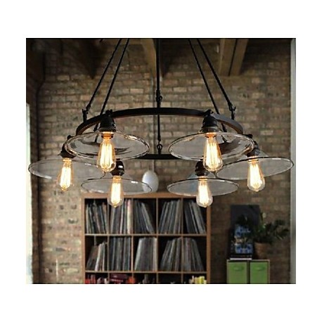 MAX 40W Traditional/Classic / Vintage / Retro / Lantern / Country Mini Style Painting Metal Pendant LightsLiving Room / Bedroom 