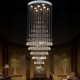 Modern LED Crystal Chandelier Lighting Pendant Lights Ceiling Lamp Fixtures with 8 Bulbs D60CM H180CM CE FCC UL