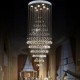 Modern LED Crystal Chandelier Lighting Pendant Lights Ceiling Lamp Fixtures with 8 Bulbs D60CM H180CM CE FCC UL