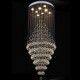 Modern LED Crystal Chandelier Lighting Pendant Lights Ceiling Lamp Fixtures with 8 Bulbs D60CM H180CM CE FCC UL