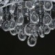 Elegant Modern Transparent Crystal Chandelier with 4 Lights