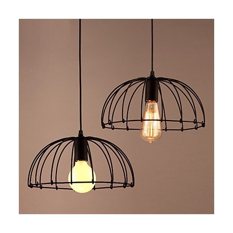 Max 60W Retro Designers Metal Pendant Lights Living Room / Bedroom / Dining Room / Kitchen / Study Room/Office