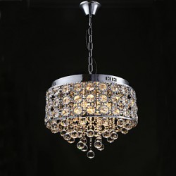 4 Lights-Sunflower K9 Transparent Crystal Chandelier