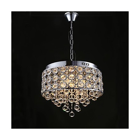 4 Lights-Sunflower K9 Transparent Crystal Chandelier